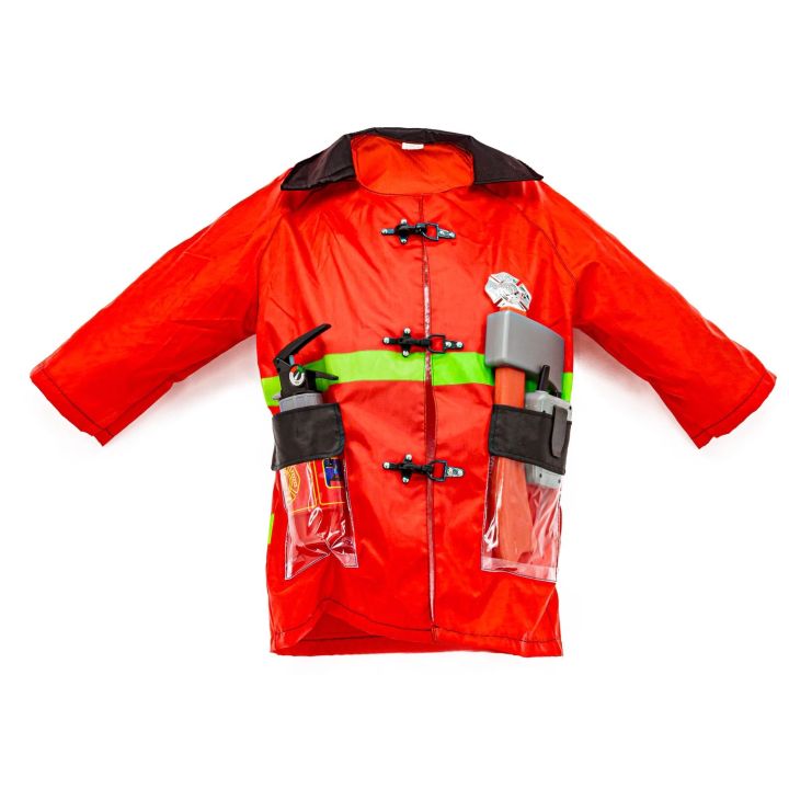 Strój Małego Strażaka z Akcesoriami – Kombinezon Strażacki dla Dzieci