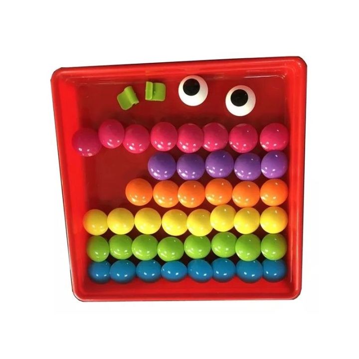 Edukacyjna Guzikowa Układanka, Puzzle, Mozaika, Plansze + Kolorowe Guziczki Klocki