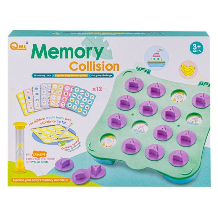 Edukacyjna Gra Memory, Super Na Pamięć, Plansza, Klepsydra, Karty