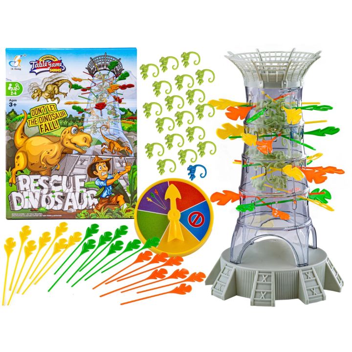 Gra Rodzinna Typu Bierki - Spadające Dinozaury Małpki