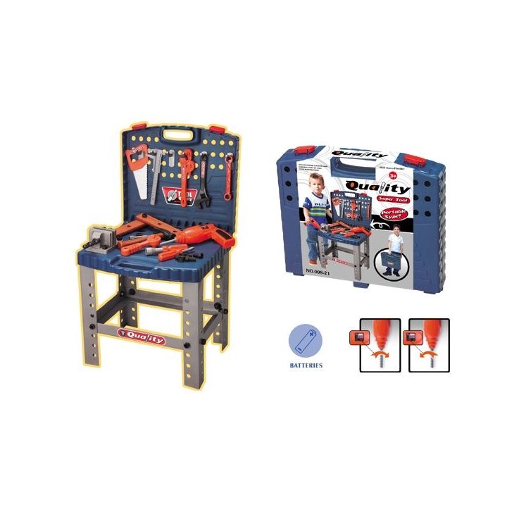 Warsztat Stolarski w Walizce dla Dzieci – Zestaw narzędzi dla małego majsterkowicza | Odkrywanie świata rzemiosła