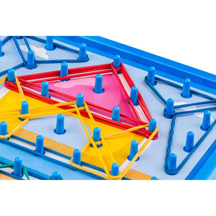 Edukacyjna Gra Zręcznościowa Układanka Kolorowe Gumki Sznurek Hook Picture Game Karty