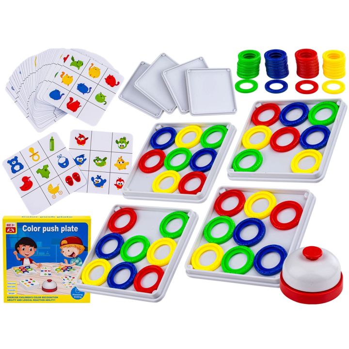 Edukacyjna Gra Dopasuj Kolory Karty Color Push Plate Kto Pierwszy Szybkie Krążki