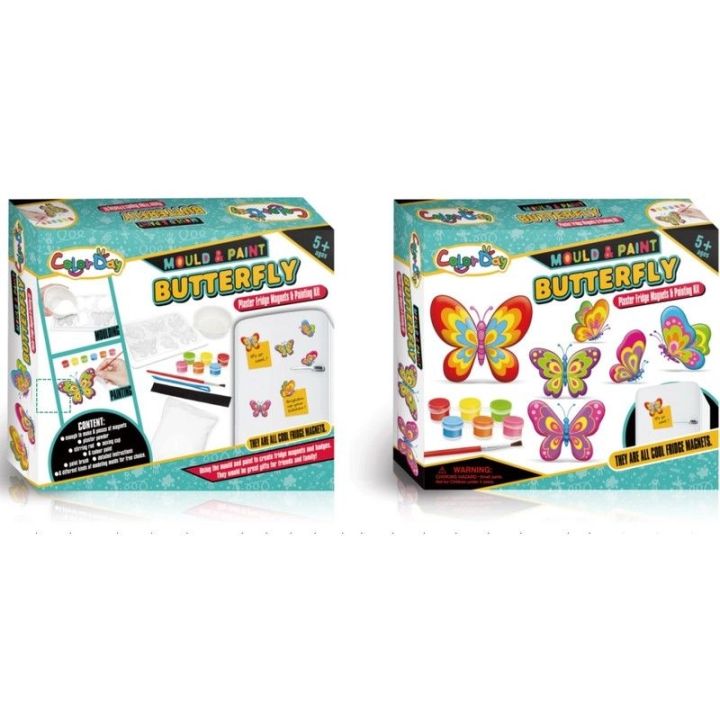 Kreatywny Zestaw Stwórz Magnes, Odlew DIY KOLOROWE MOTYLKI Zrób To Sam