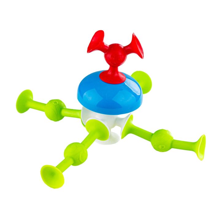 Klocki Konstrukcyjne, Kolorowe DUŻE XXL Przyssawki, Wesołe Buźki 76 Sztuk