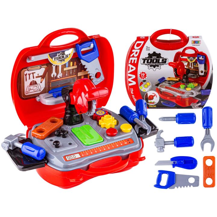 Warsztat stolarski w walizce - Piła, Młotek, Narzędzia