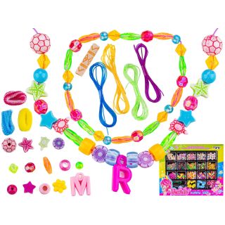 Zestaw Do Tworzenia Biżuterii I Ozdób Do Włosów, Gumki, Koraliki + Akcesoria