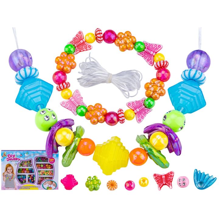 Zestaw Do Tworzenia Biżuterii, Bransoletek, Naszyjników, Kolorowe Koraliki