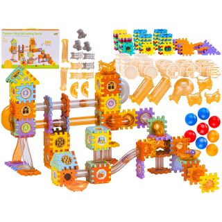 Klocki Konstrukcyjne, Tor Kulkowy Dla Kulek 226 Elementów Kulodrom