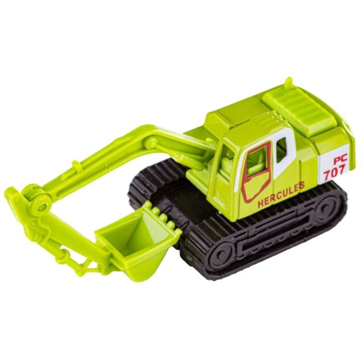 Metalowe Pojazdy Budowlane, Auta, Resoraki 6 Sztuk Zestaw