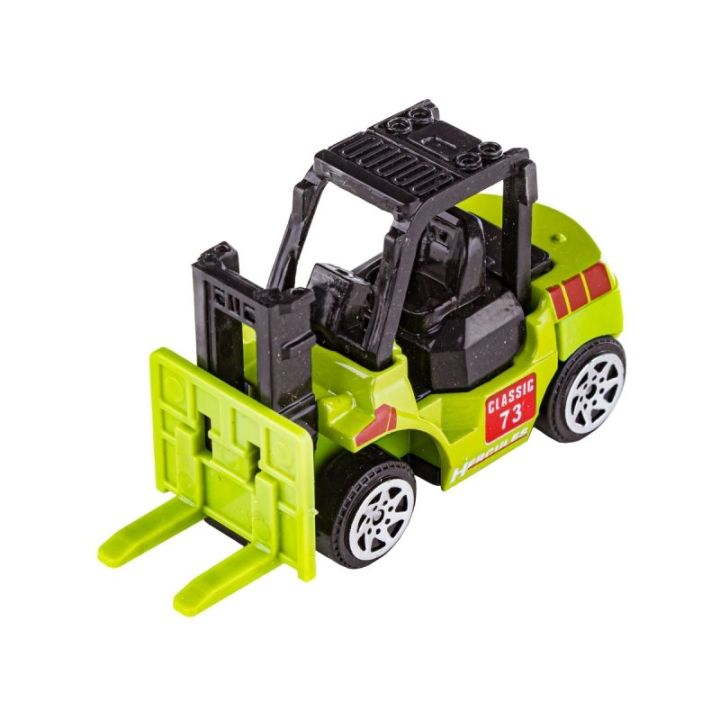 Metalowe Pojazdy Budowlane, Auta, Resoraki 6 Sztuk Zestaw