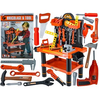 Zestaw Majsterkowicza – Warsztat stolarski ze stolikiem i narzędziami | Rozwój pasji do majsterkowania