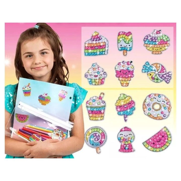 Haft Diamentowy Mozaika Diamentowa Naklejki Mozaika SŁODYCZE