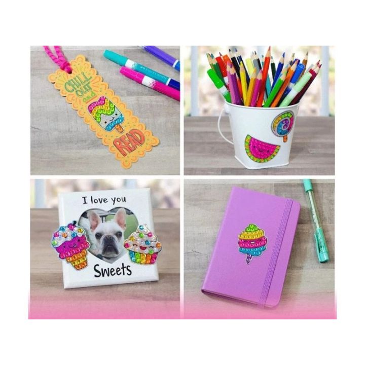 Haft Diamentowy Mozaika Diamentowa Naklejki Mozaika SŁODYCZE