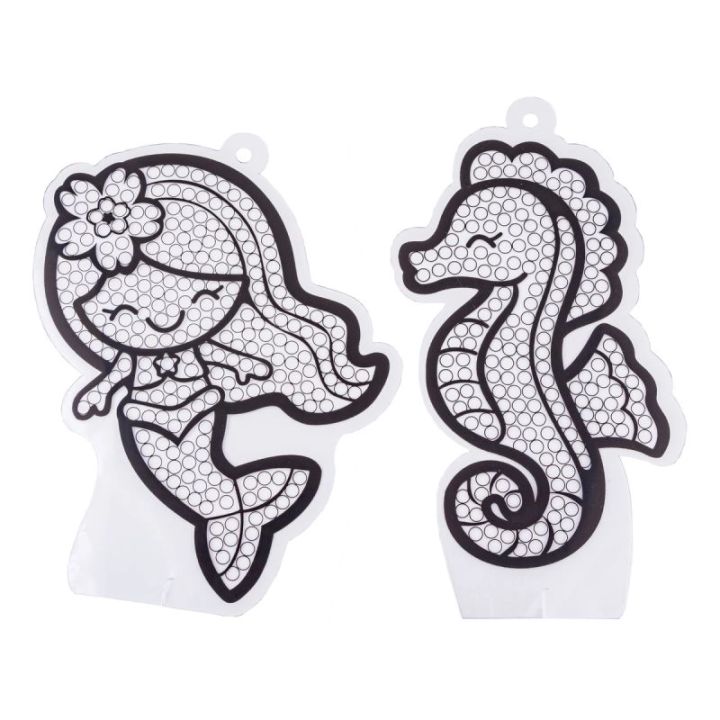 Haft Diamentowy Mozaika Diamentowa Naklejki Mozaika SYRENKI, MORSKIE ZWIERZĘTA