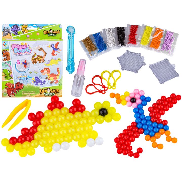 Koraliki Wodne DINOZAURY Zestaw Akcesoria