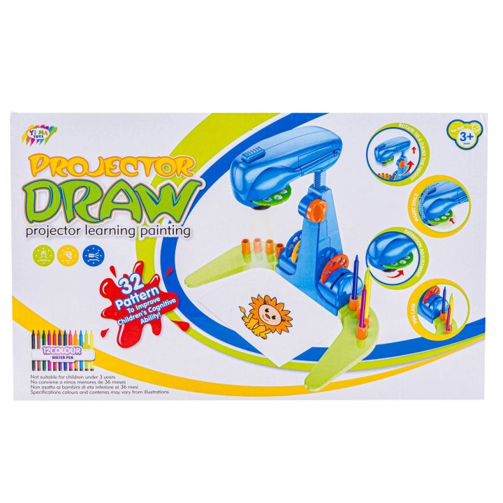 Projektor, Rzutnik Do Nauki Rysowania Malowania + Akcesoria NIEBIESKI
