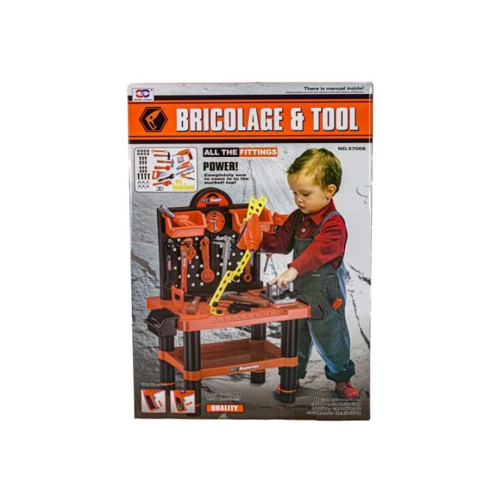 Zestaw Majsterkowicza – Warsztat stolarski ze stolikiem i narzędziami | Rozwój pasji do majsterkowania