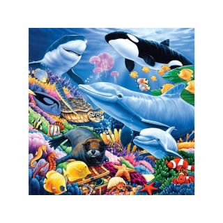 Haft Diamentowy, Obraz, Mozaika Diamentowa Diamond Painting, PODWODNY ŚWIAT 30x30cm