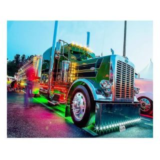 Haft Diamentowy, Obraz, Mozaika Diamentowa Diamond Painting, AMERYKAŃSKA CIĘŻARÓWKA 40x30cm