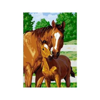 Haft Diamentowy, Obraz, Mozaika Diamentowa Diamond Painting, UROCZY ŹREBAK 30x40cm