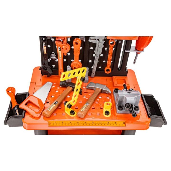 Zestaw Majsterkowicza – Warsztat stolarski ze stolikiem i narzędziami | Rozwój pasji do majsterkowania