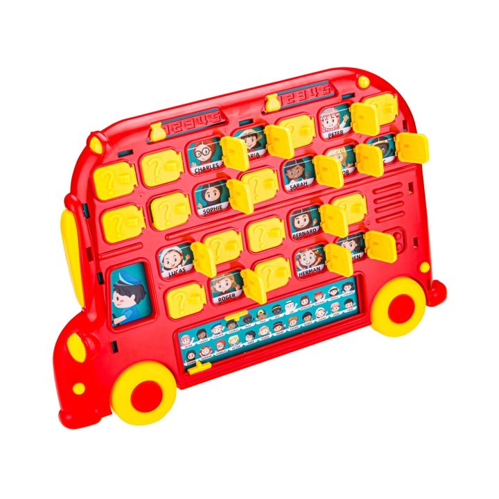 Tablica Edukacyjna, Gra Pamięciowa "Zgadnij Kto?" AUTOBUS, Who Is On The Bus?