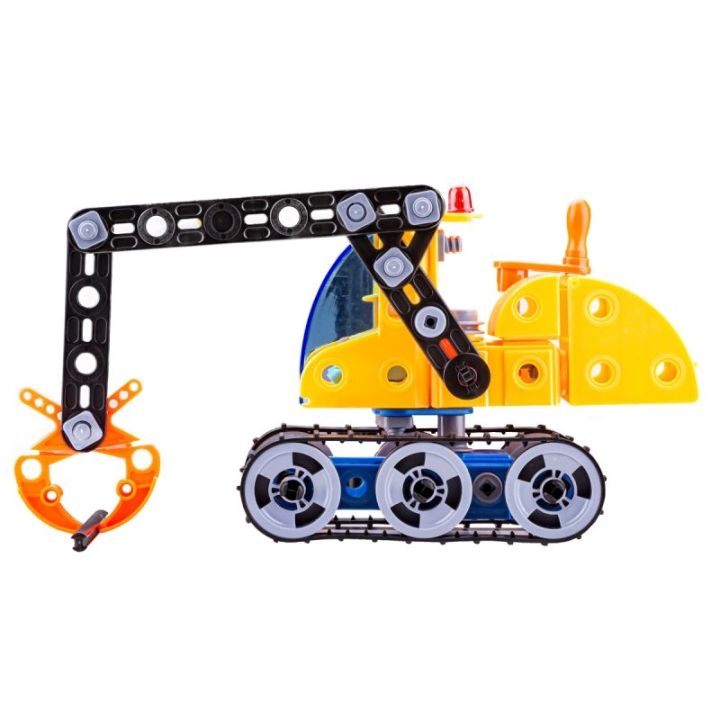 Klocki Konstrukcyjne, Maszyny, Pojazdy Budowlane, Auto, Helikopter, Dźwig, Samochód Do Rozkręcania I Skręcania 6w1