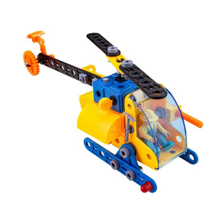 Klocki Konstrukcyjne, Maszyny, Pojazdy Budowlane, Auto, Helikopter, Dźwig, Samochód Do Rozkręcania I Skręcania 6w1
