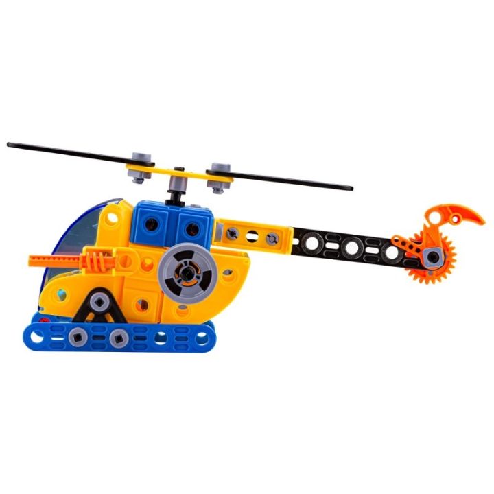 Klocki Konstrukcyjne, Maszyny, Pojazdy Budowlane, Auto, Helikopter, Dźwig, Samochód Do Rozkręcania I Skręcania 6w1