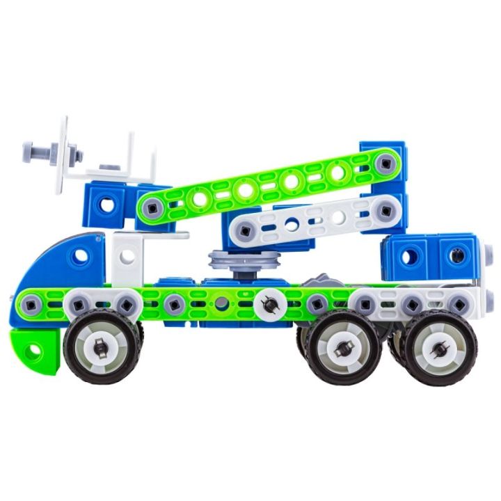Klocki Konstrukcyjne, Pojazdy Budowlane, Auto, Samochód, Samolot Do Rozkręcania I Skręcania 18w1