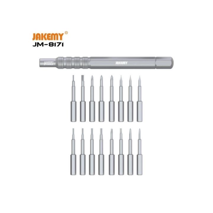Profesjonalny Zestaw Narzędzi Precyzyjnych JAKEMY 17w1 Przecena 1