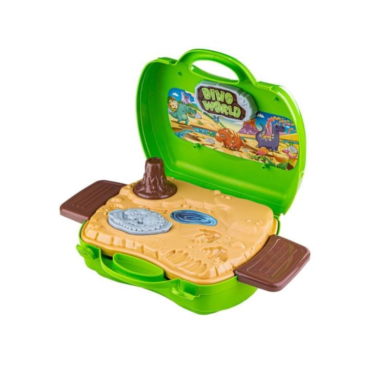 Walizka Z Masą Plastyczną, Ciastolina W Kuferku, Dinozaury Przecena 1