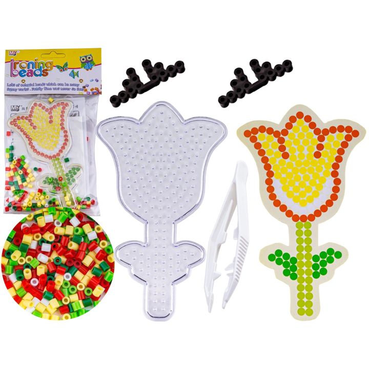 Koraliki do prasowania, Prasowanka, Szablon, Saszetka SŁONECZNY TULIPAN