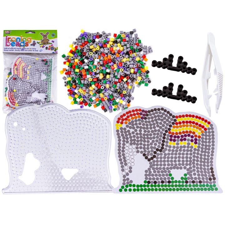 Koraliki do prasowania, Prasowanka, Szablon, Saszetka SŁOŃ, SŁONIK