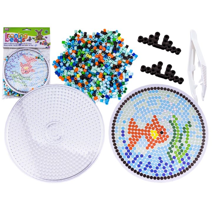 Koraliki do prasowania, Prasowanka, Szablon, Saszetka RYBKA W AKWARIUM