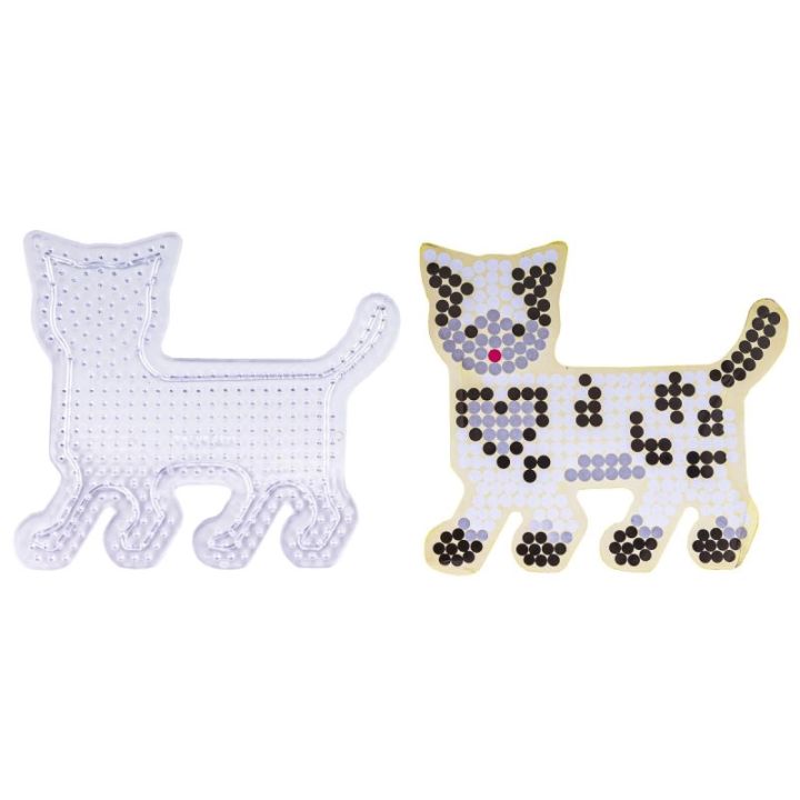 Koraliki do prasowania, Prasowanka, Szablon, Saszetka ŁACIATY KOTEK, PSTROKATY KOT