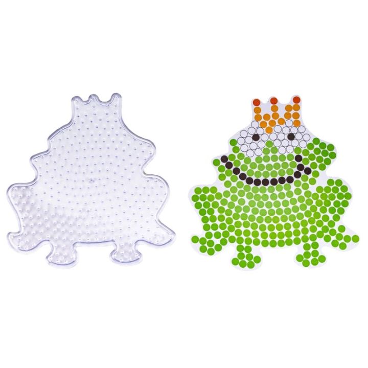 Koraliki do prasowania, Prasowanka, Szablon, Saszetka ZACZAROWANA ŻABKA, ŻABA W KORONIE