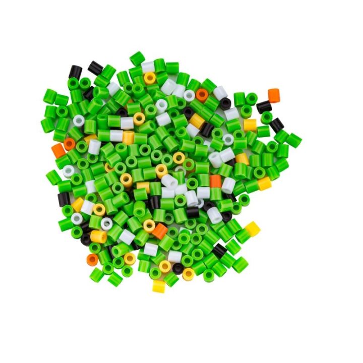 Koraliki do prasowania, Prasowanka, Szablon, Saszetka ZACZAROWANA ŻABKA, ŻABA W KORONIE