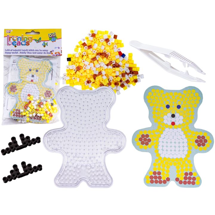 Koraliki do prasowania, Prasowanka, Szablon, Saszetka ZABAWKA, MISIU, MASKOTKA MIŚ