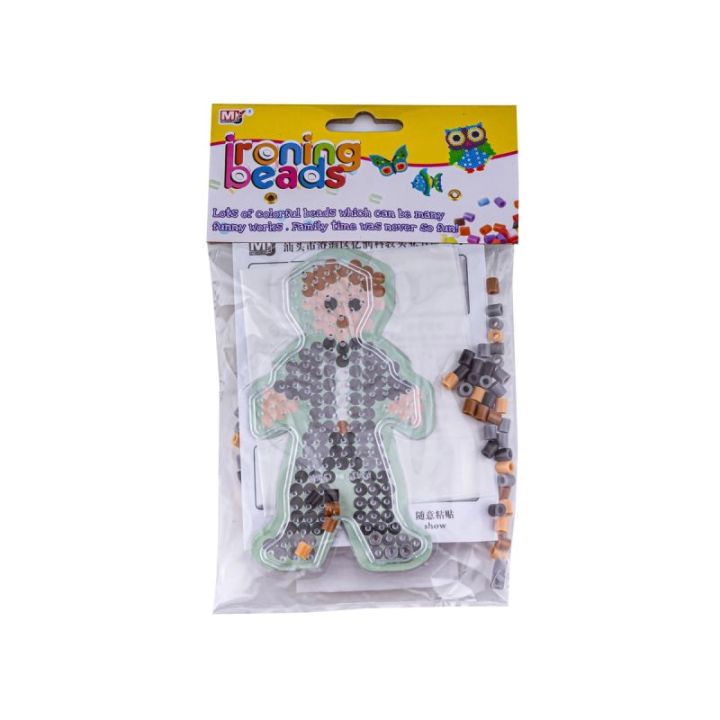 Koraliki do prasowania, Prasowanka, Szablon, Saszetka ZABAWKA, LUDZIK, CHŁOPEK, PAJACYK