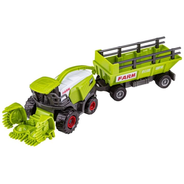Zestaw 3 Pojazdów, Maszyny Rolnicze, 2 x Traktor, Kombajn, Farma