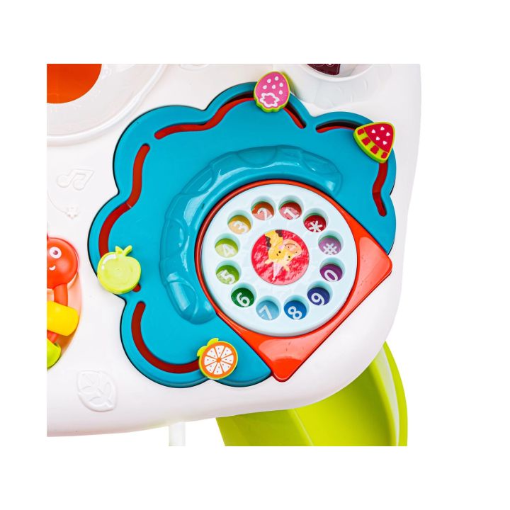 Edukacyjny Interaktywny Stolik Dla Dzieci, Zjeżdżalnia, Grzechotka, Melodie, Piłki