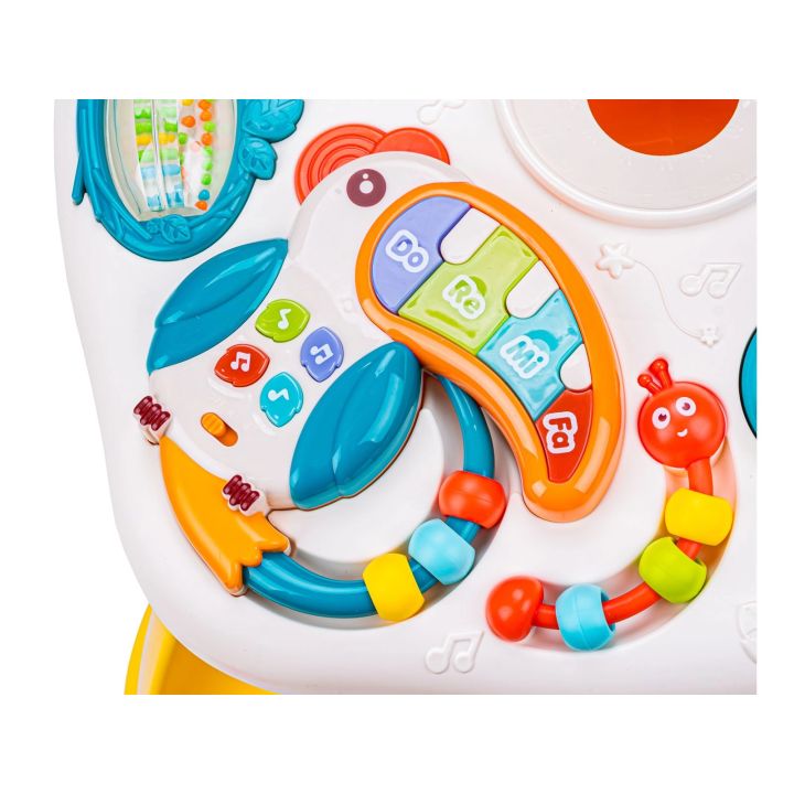 Edukacyjny Interaktywny Stolik Dla Dzieci, Zjeżdżalnia, Grzechotka, Melodie, Piłki