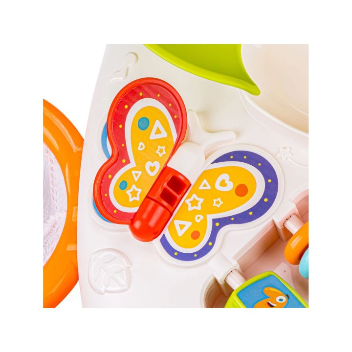 Edukacyjny Interaktywny Stolik Dla Dzieci, Zjeżdżalnia, Grzechotka, Melodie, Piłki