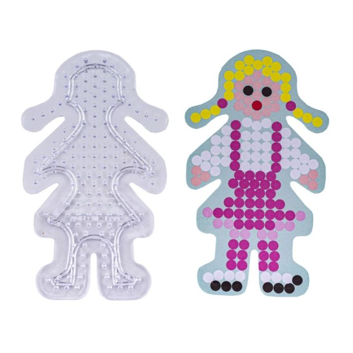 Prasowanka, Koraliki Do Prasowania, Zestaw 9000 Elementów W Butelce, Słoik + 3 Podkładki, Szablony MISIU, LALKA, PAJACYK