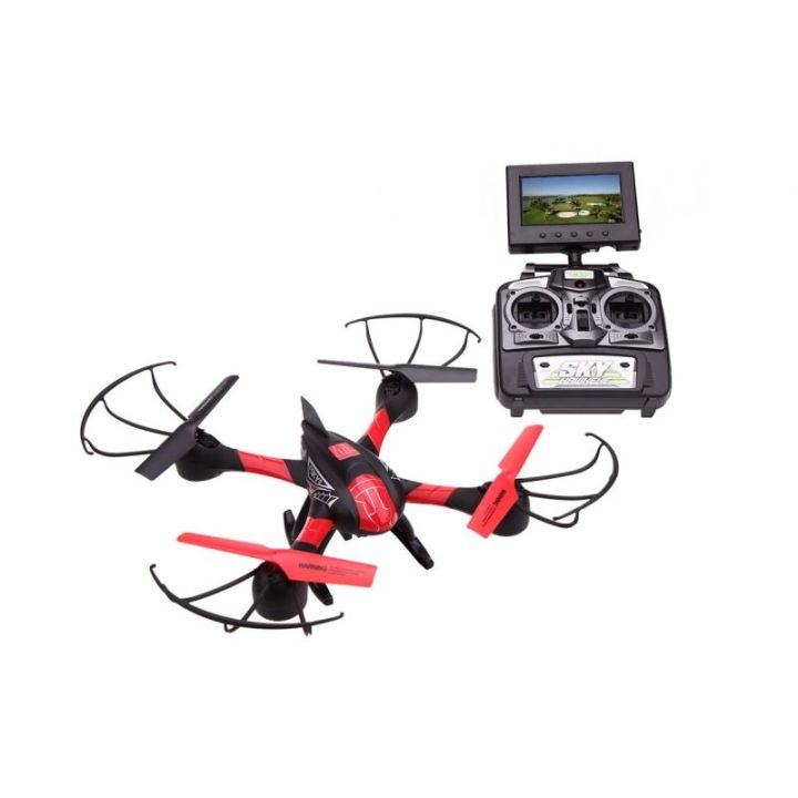 Dron FPV Sky Hawkeye – 2,4GHz z kamerą i monitorem LCD | Quadrocopter RTF Ready To Fly