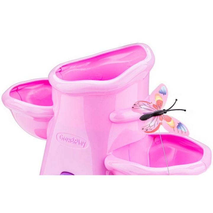 RÓŻOWY Zestaw Małego Ogrodnika UPRAWA Nawilżacz do roślin, Domek Dla Lalek, Doniczka Na Rośliny