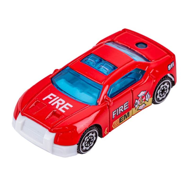 Metalowe Pojazdy Uprzywilejowane, Auta, Resoraki 6 Sztuk Zestaw 1:64 STRAŻ POŻARNA, WÓZ STRAŻACKI