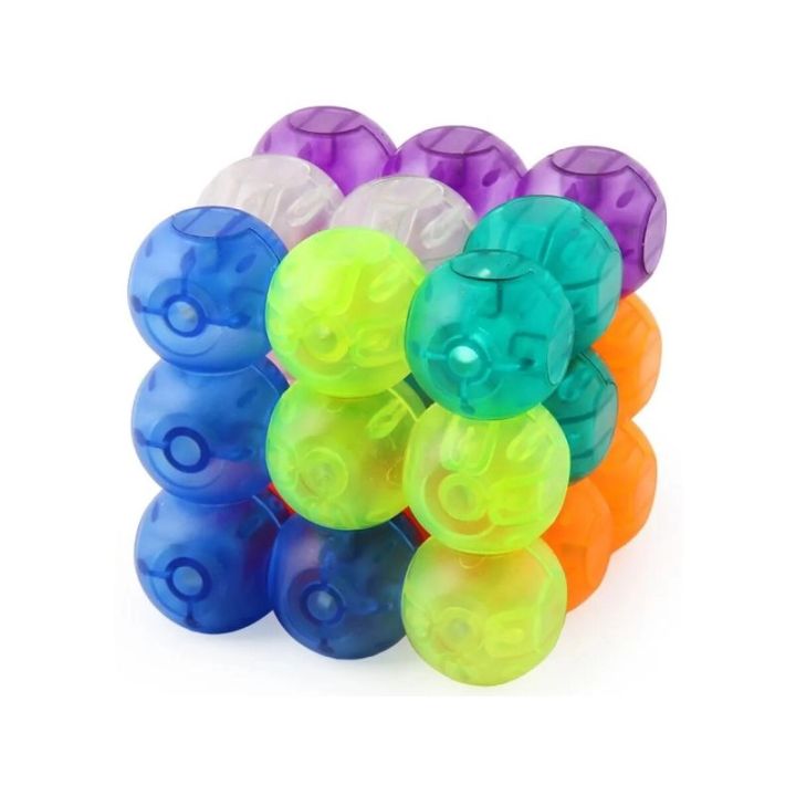 Gra, Układanka Logiczna, Magnetyczna Kostka Do Ułożenia 7 El.